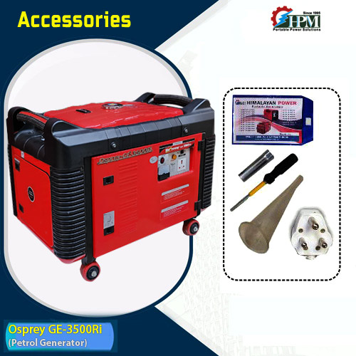 3.2 KVA Portable Generator, Model GE-3500R, Petrol Run,Recoil Start